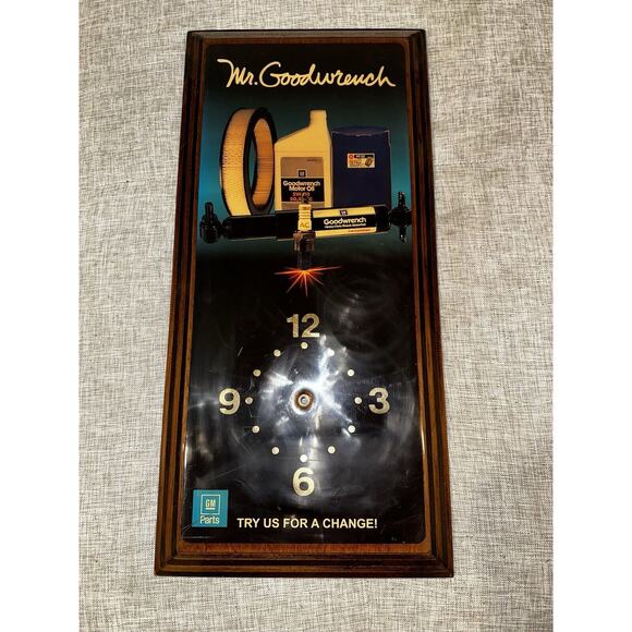 Vintage Mr. Goodwrench Wall Clock Genuine GM Parts (no Mechanism) - Picture 5 of 6